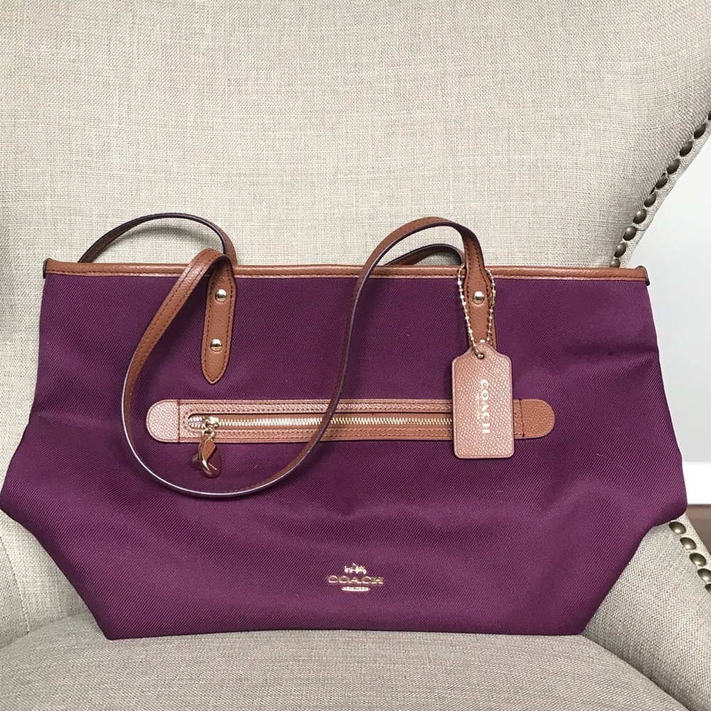 Berry Color Coach Bag